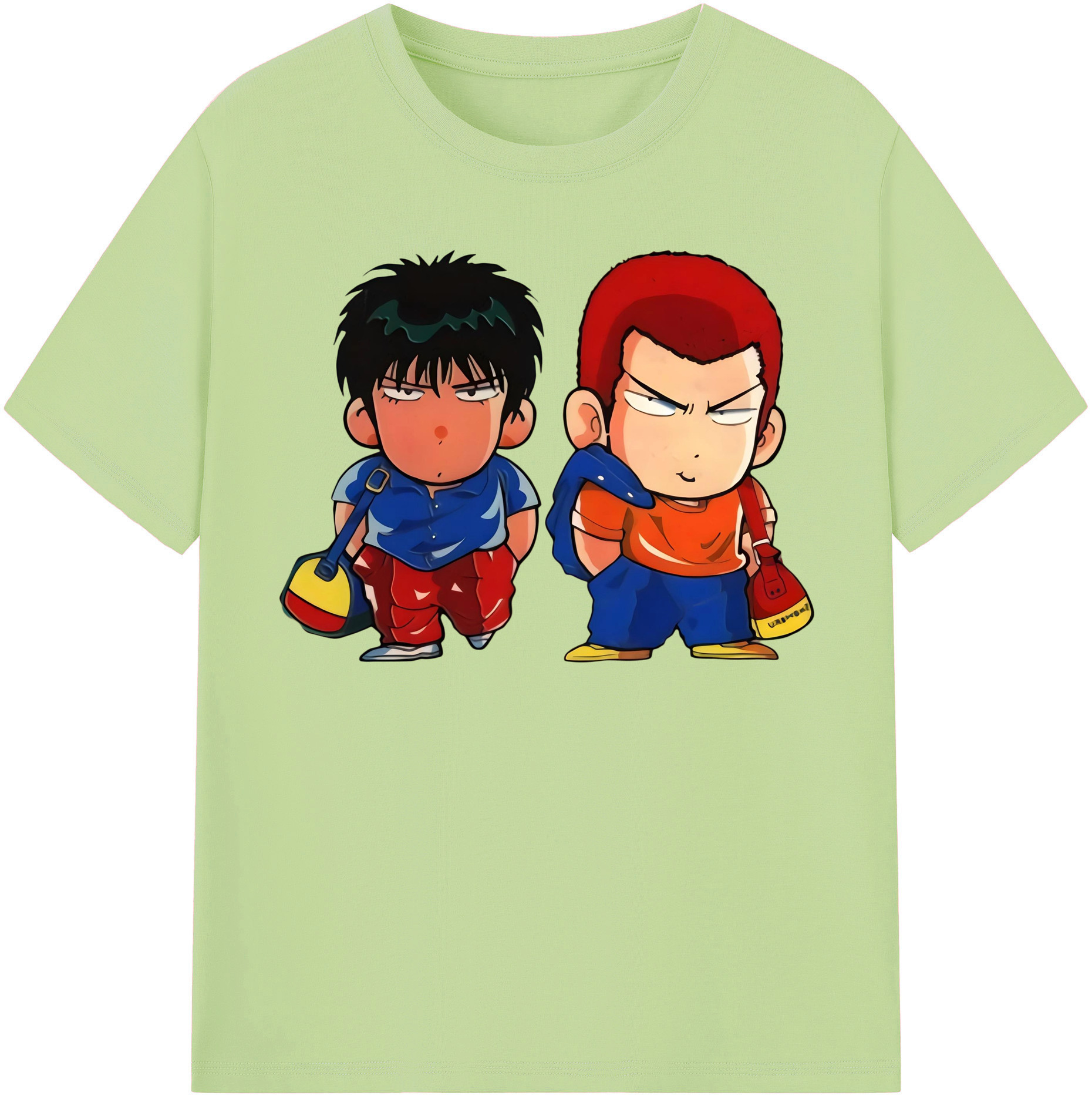 SLAM DUNK／スラムダンク 綿100％半袖Tシャツ（フロントプリント）